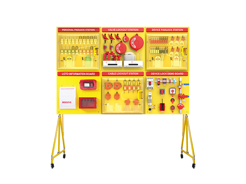 Open Visual lockout/tagout management board